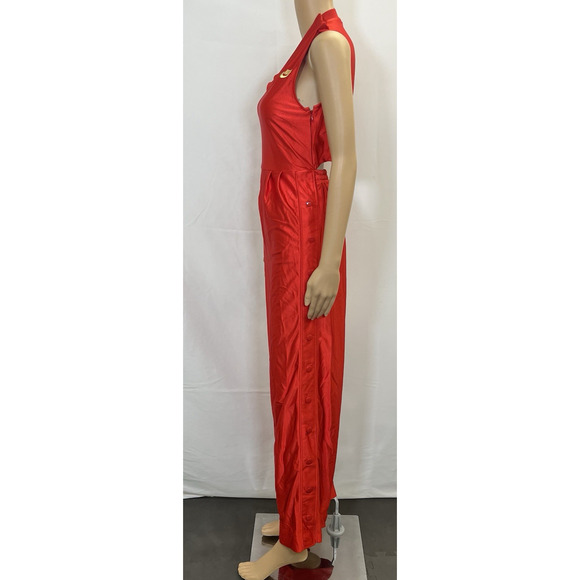 Nike Sportswear Icon Clash Red Retro Jumpsuit X-Small EUC Snaps Benefits Charity - Picture 5 of 15